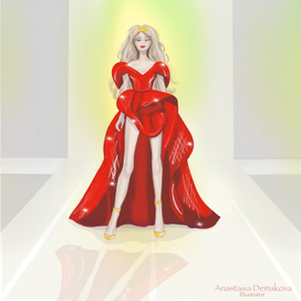 Девушка на подиуме