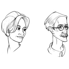 Портретные скетчи