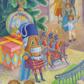 Иллюстрация к сказке Гофмана "Щелкунчик и мышиный король".