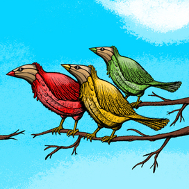 Простой карандаш и цветные карандаши