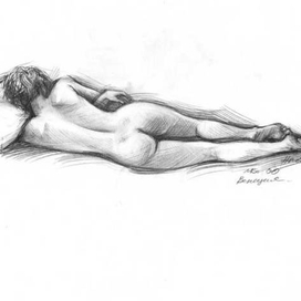 Настя. Рисунок с натуры