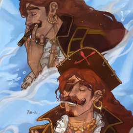 Курящий пират