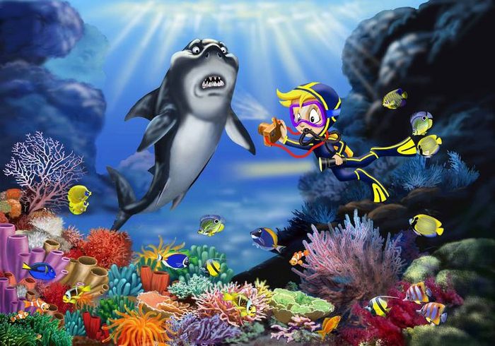 Почемушкин  в  море