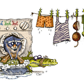 Иллюстрация к книге А. Усачёва «Первобытная история», издательство «Азбука», 2015 г.