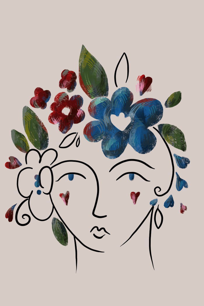 Девушка с венком