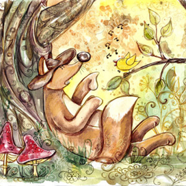 Голодный лис Миккель