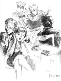 Иллюстрация к рассказу "Небесный разговор"