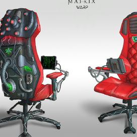 Разработка дизайна и исполнения игрового кресла.
