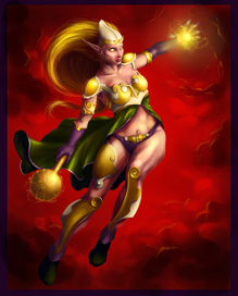 Эльфийка-чародейка