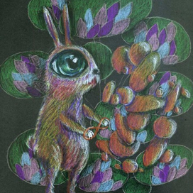 бесформенная лисичка и конкретный кролик