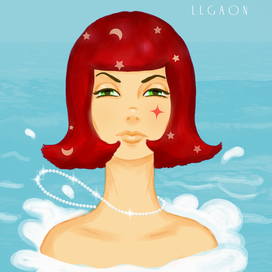 Русалка с жемчугом