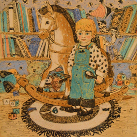 иллюстрация к стихотворению Барто "лошадка" 
