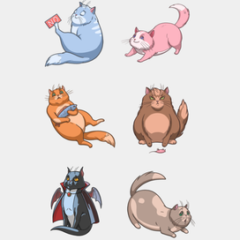 Стикерпак "Random funny cats"