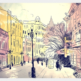 Арбат. Открытка