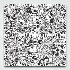 Мегабесшовный Дудлпаттерн