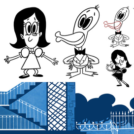 ЖИЛ ПЕВЧИЙ ГУСЬ разработка персонажей и фона анимационного ролика СУЗДАЛЬ ФЕСТ 2017