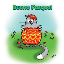 Пасхальный кот - Buona Pacgua!