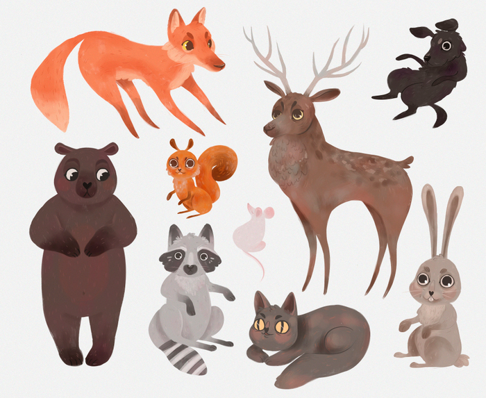 Животные для детской книги