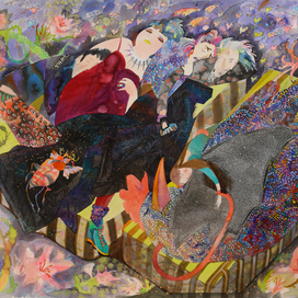  "Панки" акварель 55х70, 2014