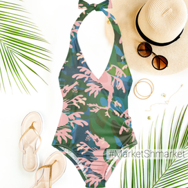 Безшовный узор для ткани морской конек-тряпичник