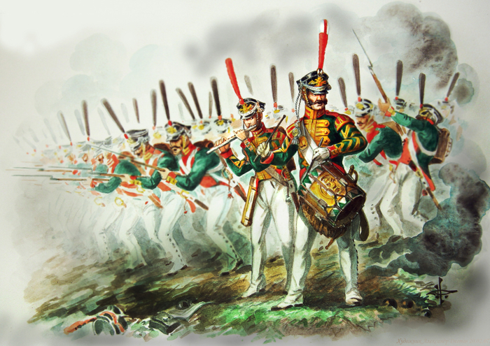 Барабанщик и флейтщик...