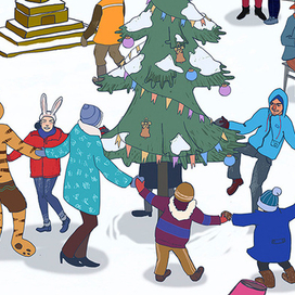 красноярск. Новый год. фрагмент.