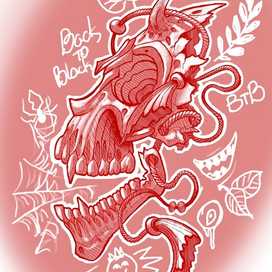 Череп маска профиль