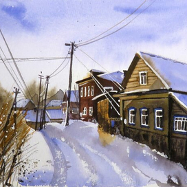 Зима в деревне