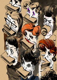 Девочки, тише! (Сохраняйте тишину в книжном магазине)