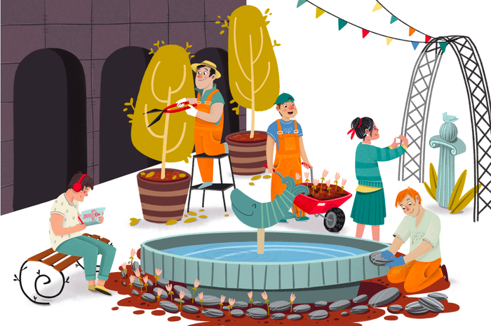 В книгу про профессии.