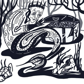 Русалки в стиле русских сказок