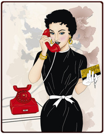 разговор по телефону