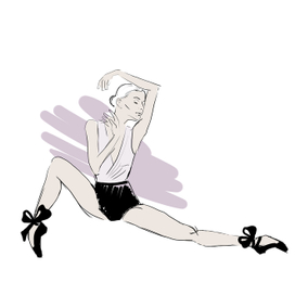 Балерина с бантиками