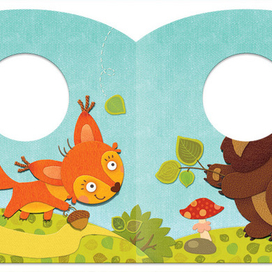 Иллюстрации для книжки “Привет, я медвежонок!”