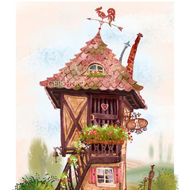 Дом, в котором хорошо..)) иллюстрация.