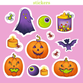 Halloween stickers