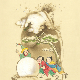"Горшок белых хризантем" японские сказки