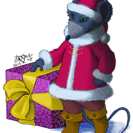 Новогодний мышонок