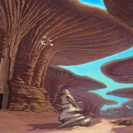 Фон для ан. сериала "Анфилада миров"