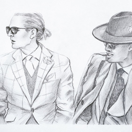 Pitti Uomo Streetstyle. Sketch