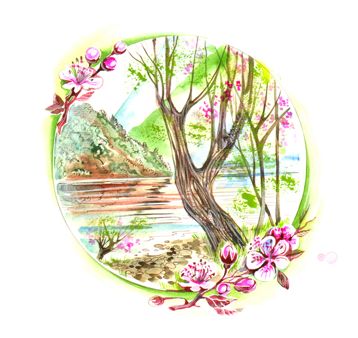 календарь,4 врем.года-весна