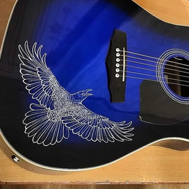 Роспись акустической гитары 