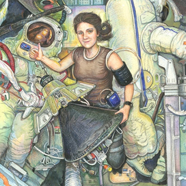 Иллюстрация к книге "Девочки, прославившие Россию".