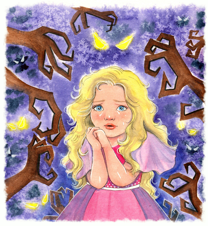 Лиза в лесу