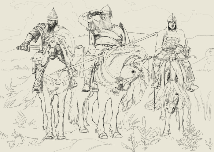 Три богатыря русских