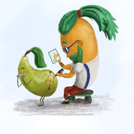 Морковь и груша тату салон