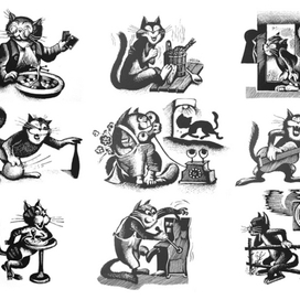 Весёлые сценки из жизни котов.