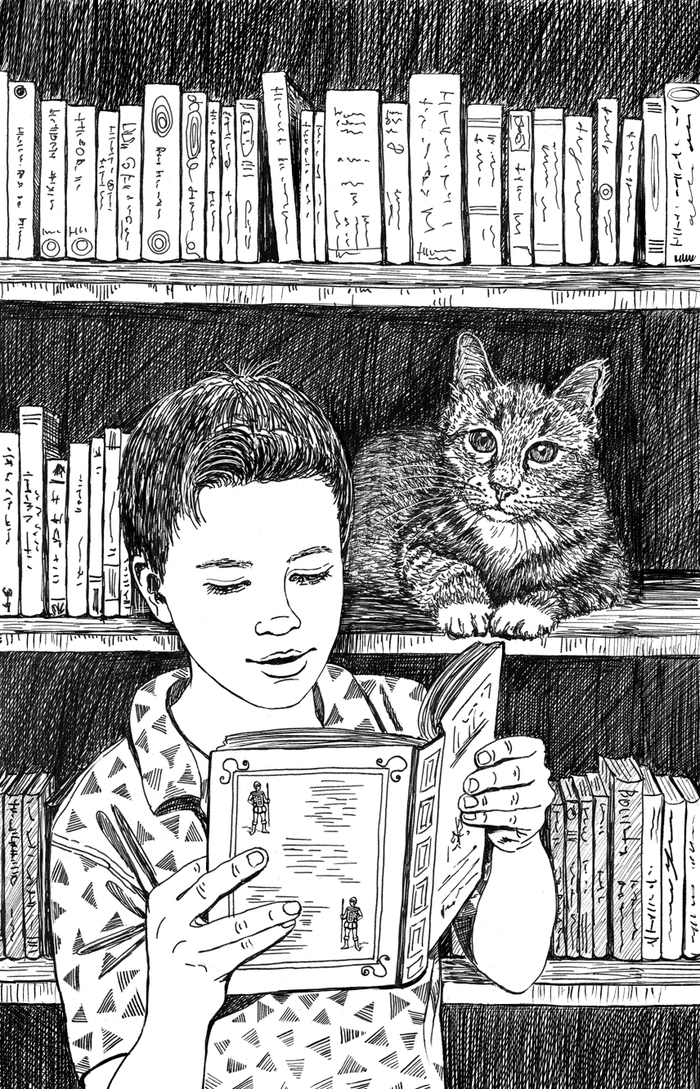 Иллюстрация к сборнику рассказов "Кошкин город. Бродячие истории". Издательство Аквиления-М