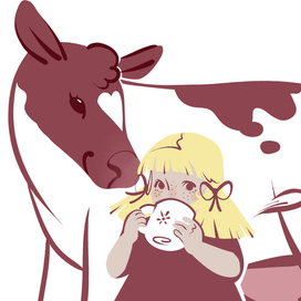 иллюстрация для упаковки детского молока