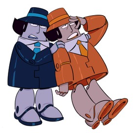 рисунок с оригинальными персонажами